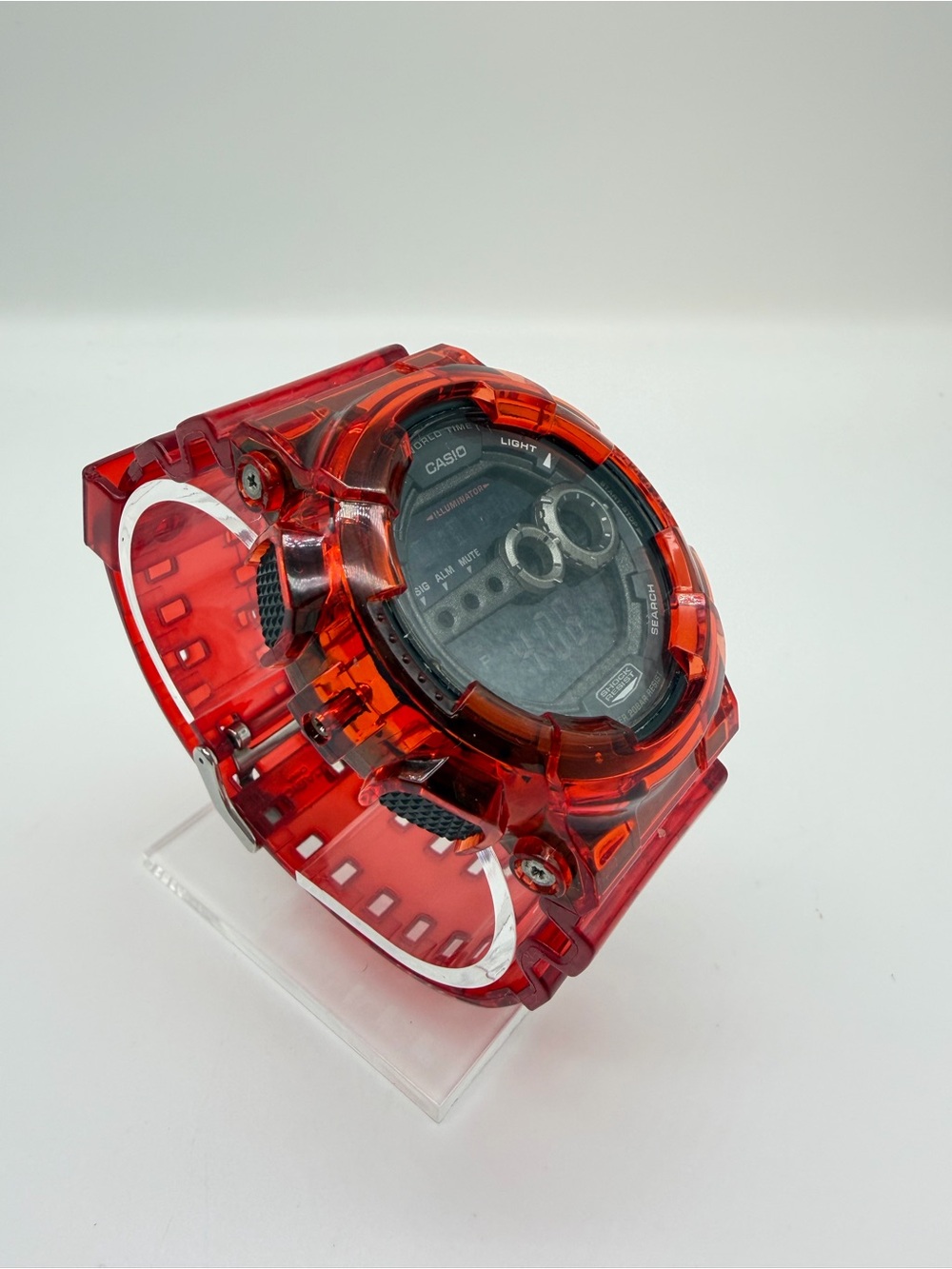 Casio Red Transparent Custom Digital Watch